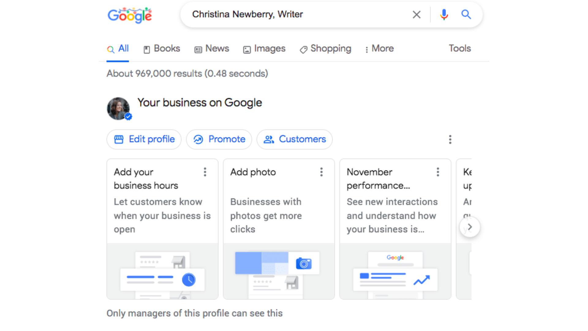 Google My Business Information